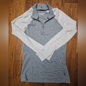 Smartwool Women's Gray Quarter-Zip Top